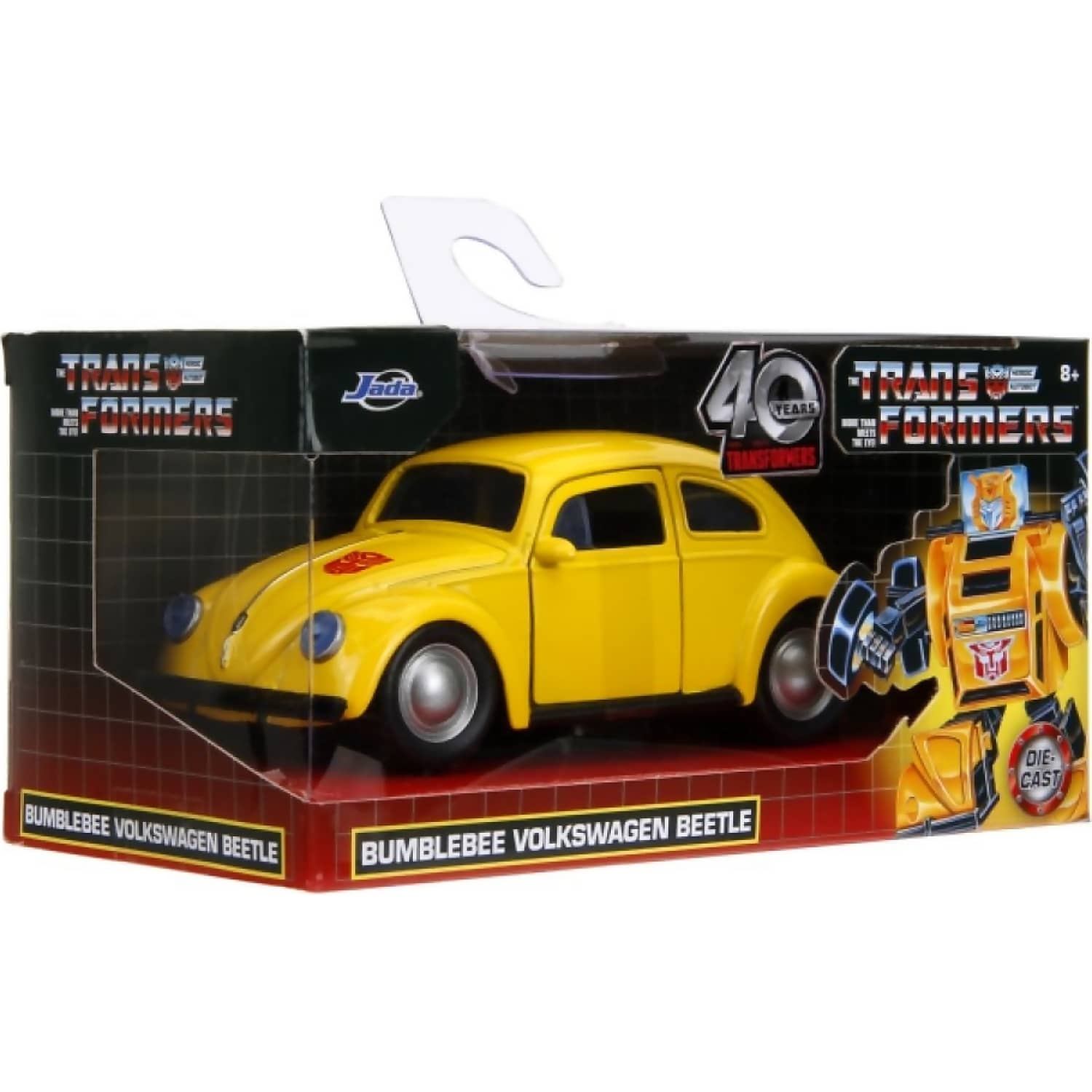 JADA TOYS - TRANSFORMERS G1 BUMBLEBEE VW BEETLE 1:32 SCALE DIECAST VEHICLE