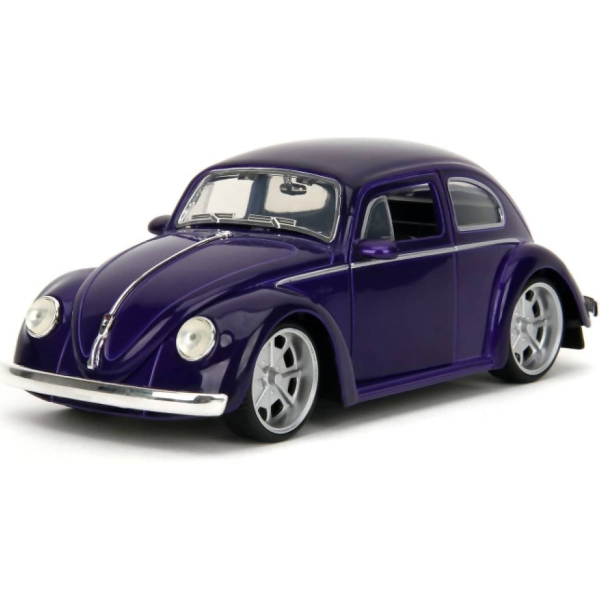 JADA TOYS - WEDNESDAY VW BEETLE WITH WEDNESDAY FIGURE 1:24 SCALE DIECAST VEHICLE FIGURE SET