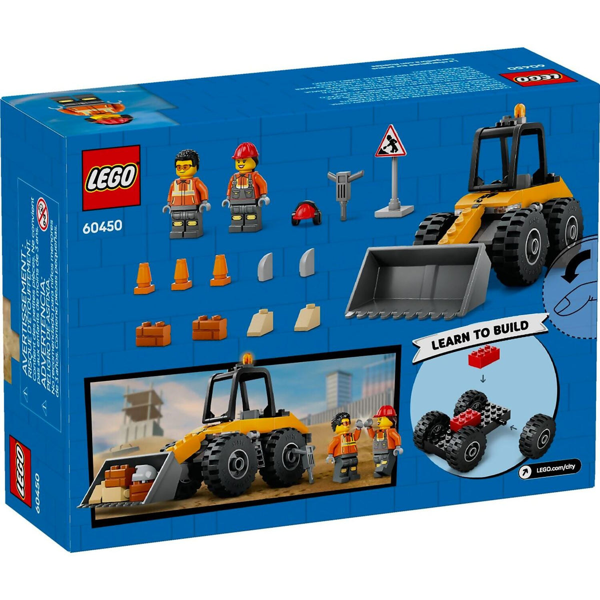 LEGO® 60450 Yellow Construction Wheel Loader - City 4+