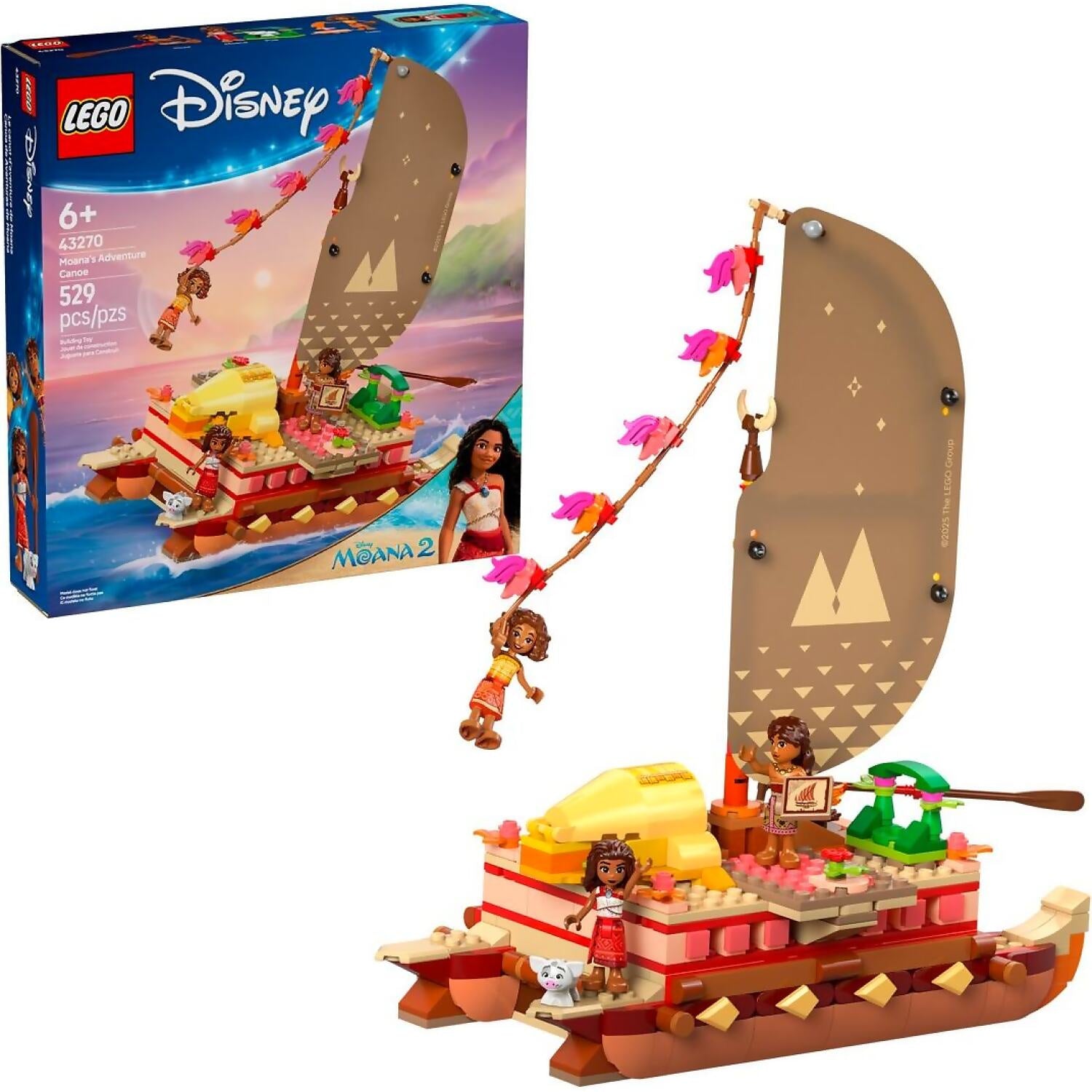 LEGO® 43270 Moana's Adventure Canoe - Disney Princess