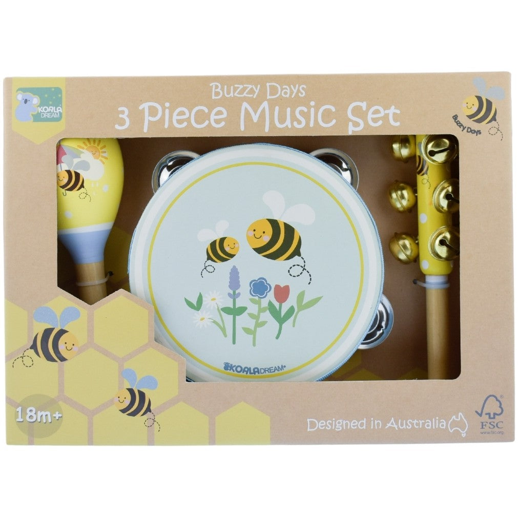 Koala Dream - Buzzy Days Bee 3pcs Musical Set
