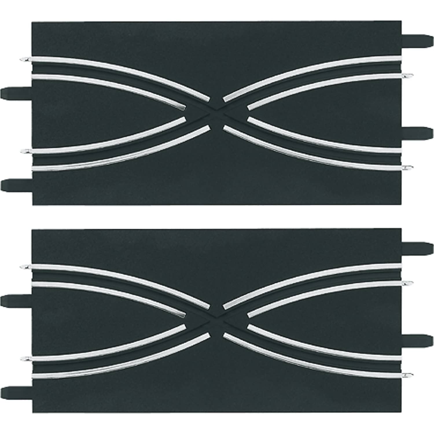 CARRERA - GO 1:43 - LANE CHANGE SECTION (2) 2 X 161MM PIECES - SLOT CAR TRACK ACCESSORIES