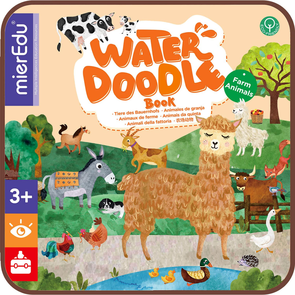 mierEdu - Water Doodle Book Farm Animals