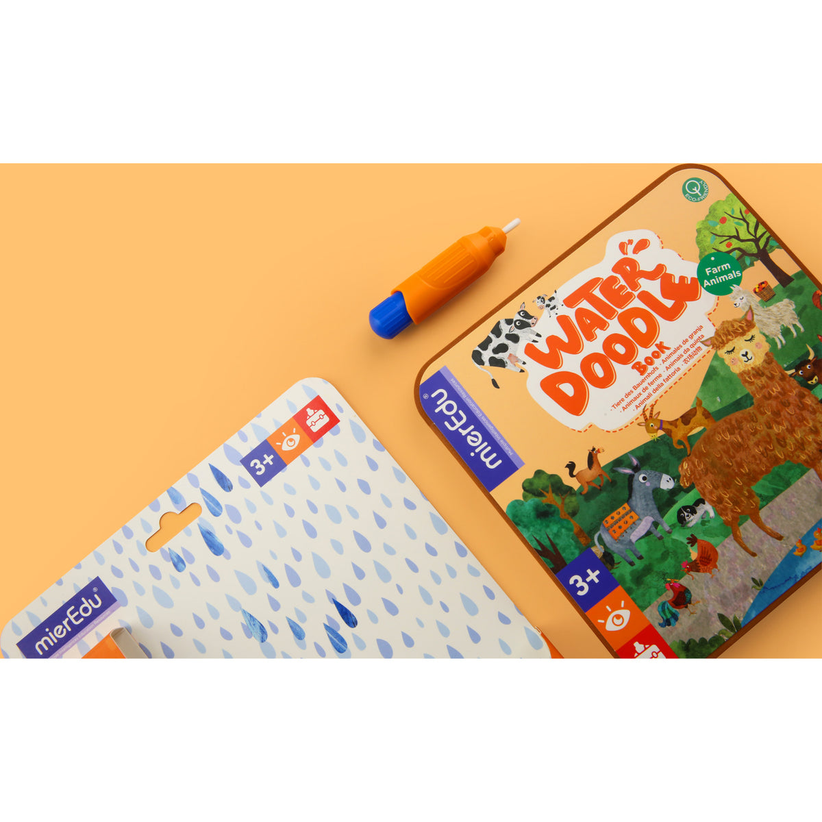 mierEdu - Water Doodle Book Farm Animals