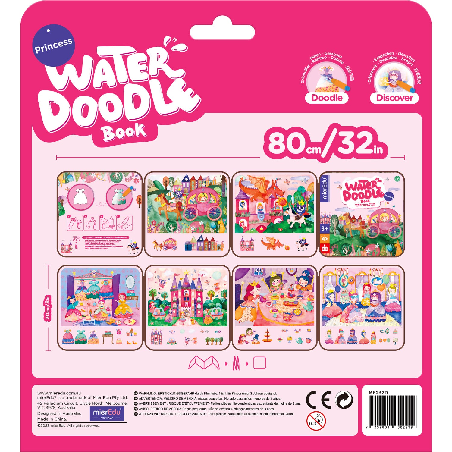 mierEdu - Water Doodle Book Princess