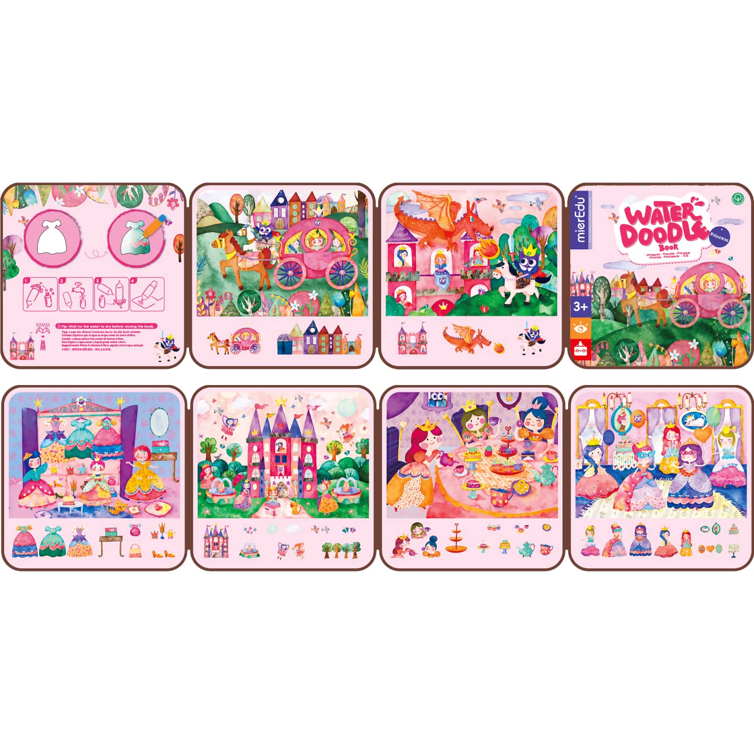mierEdu - Water Doodle Book Princess