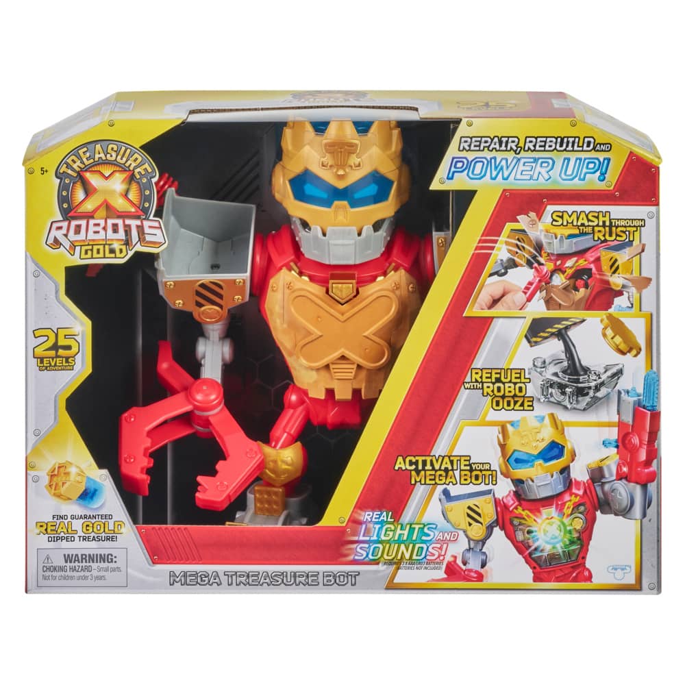 Treasure X - Robots Gold Mega Treasure Bot With Real Lights And Sounds