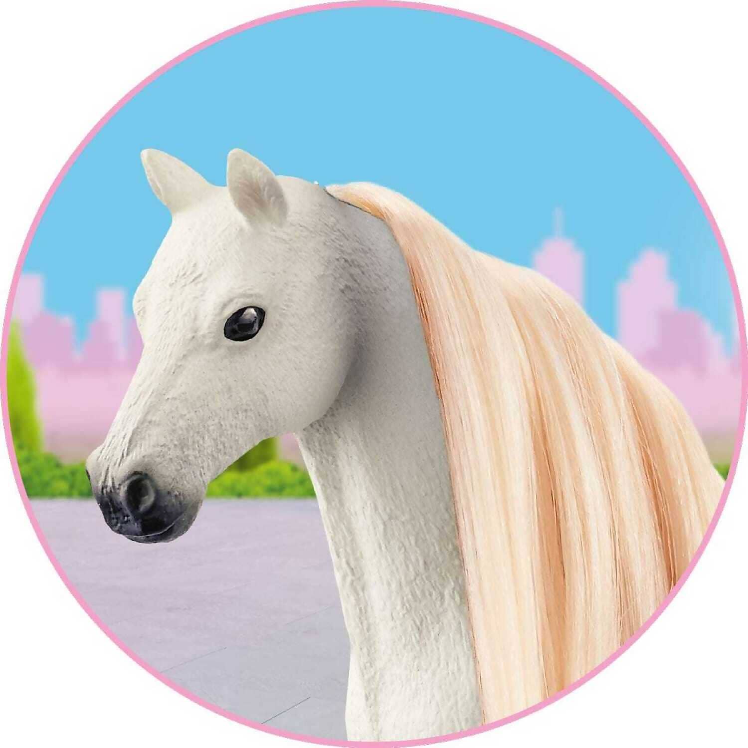 Schleich - Tail & Mane Hair Beauty Blonde Horse Club Animal Figurine Accessory