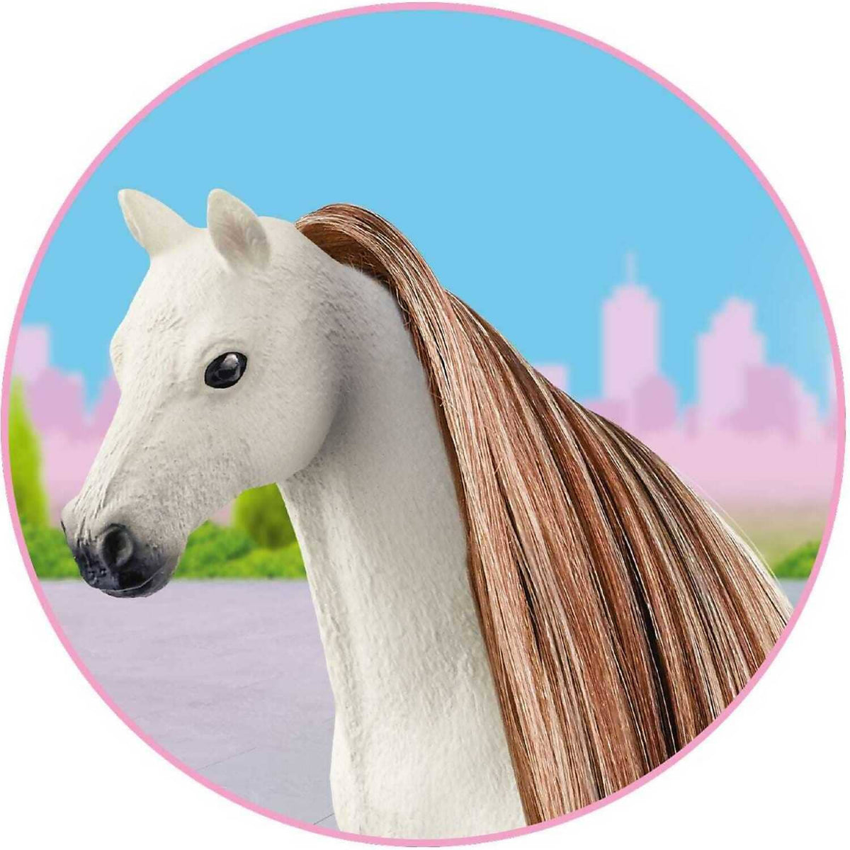 Schleich - Tail & Mane Hair Beauty Brown Gold Horse Club Animal Figurine Accessory