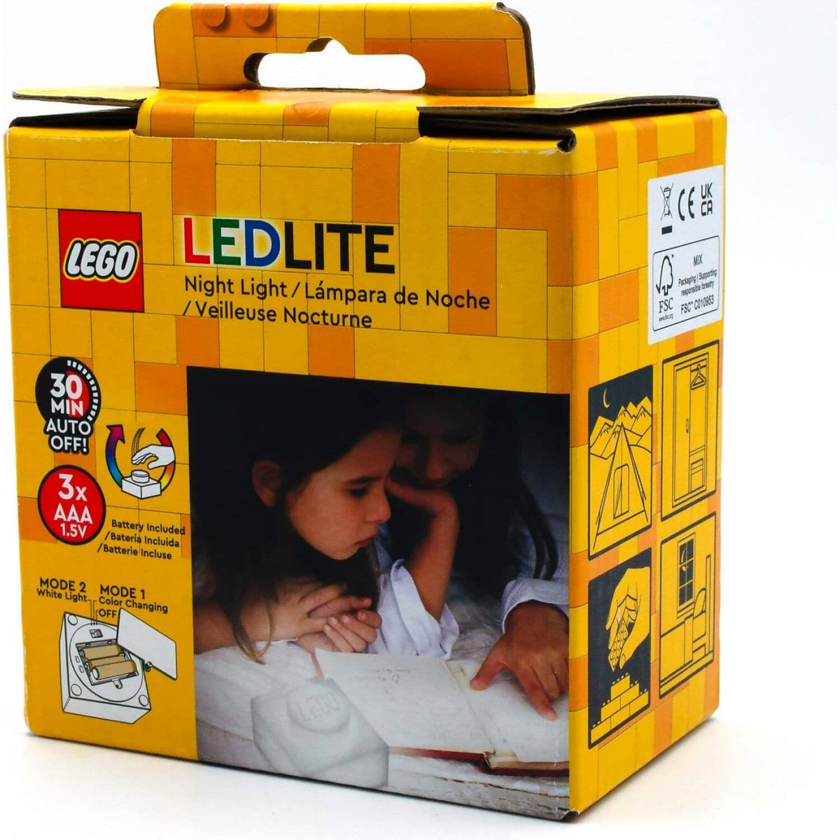 LEGO® - Iconic LEDLITE Plate Night Light White With Color Changing Variations