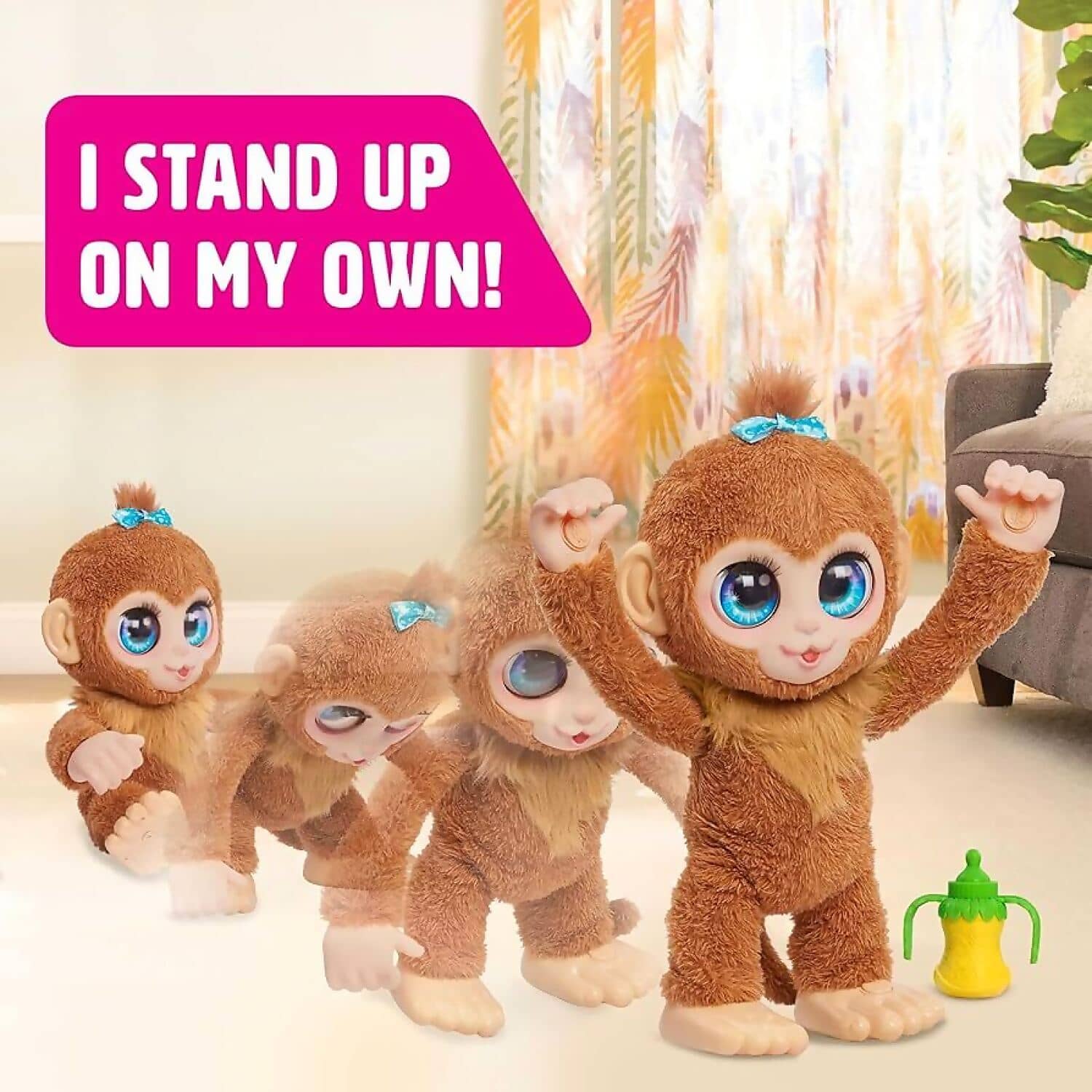 FurReal - Peanut The Playful Monkey 15-inch Plush