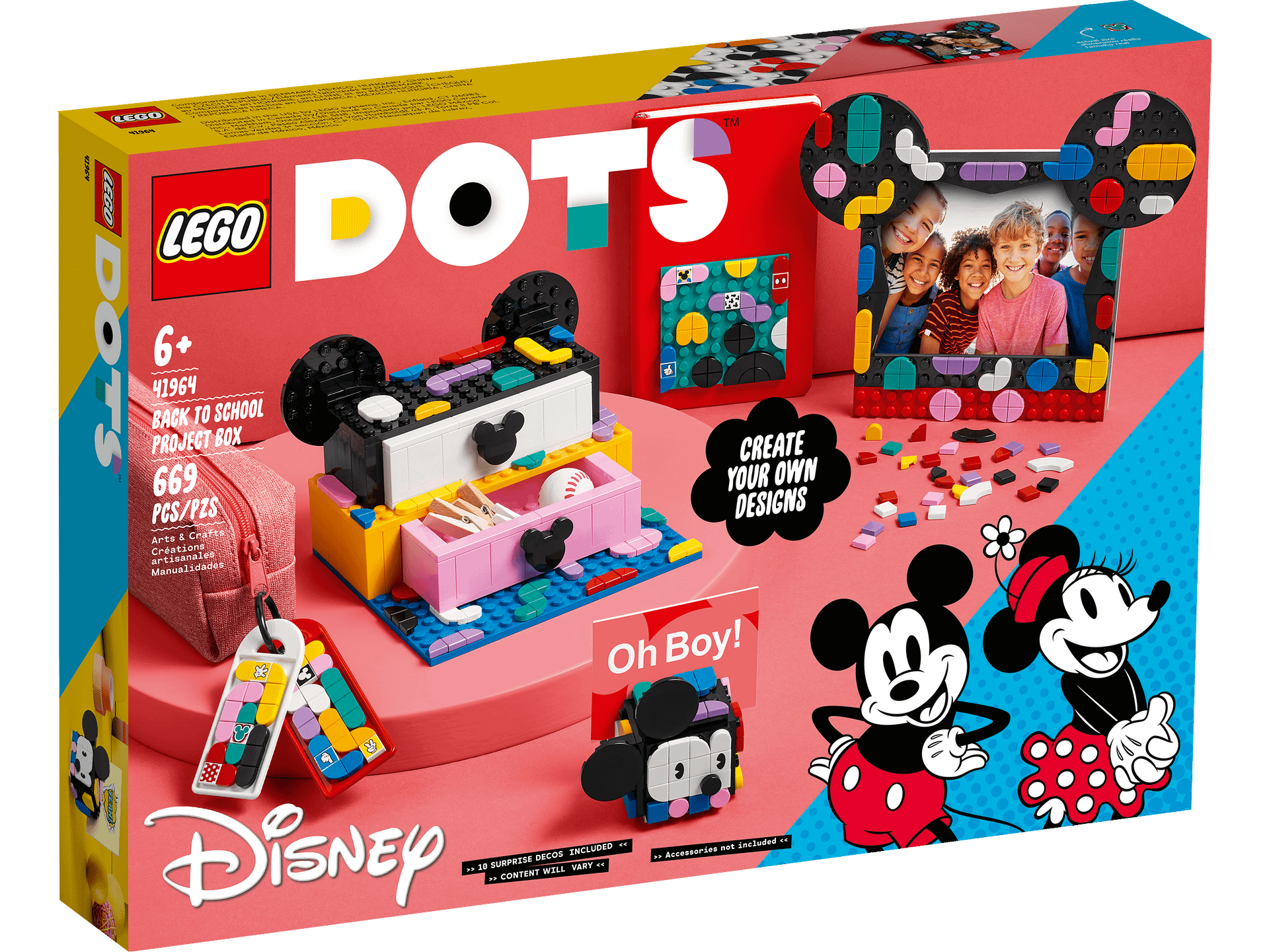 LEGO® 41964 Mickey Mouse & Minnie Mouse Back-to-School Project Box - DOTS