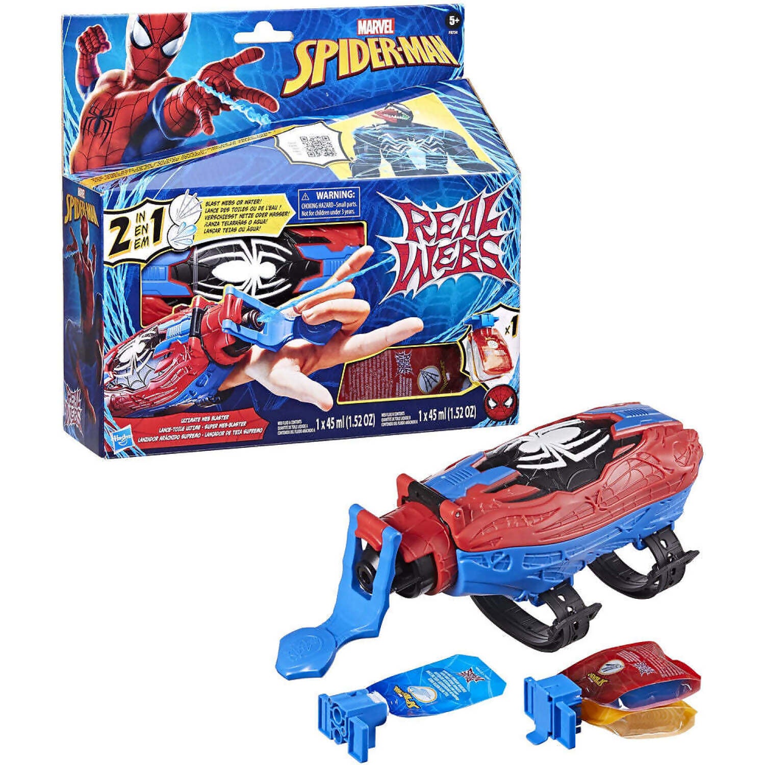 Marvel - Spiderman Real Webs Ultimate Web Blaster- Hasbro