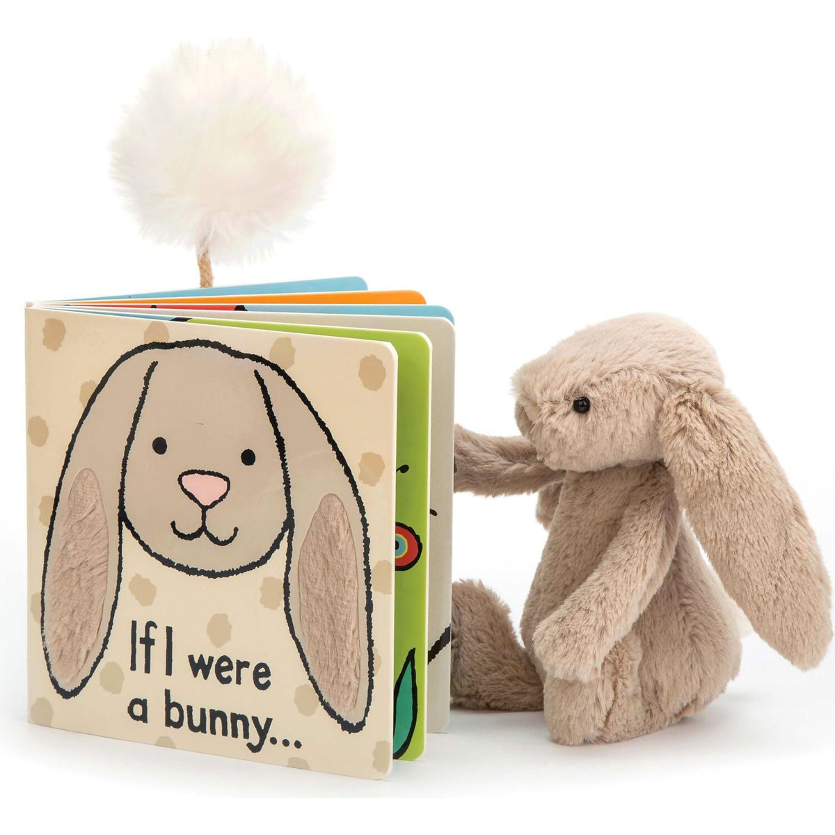 Jellycat - If I Were A Bunny Board Book (matches With Bashful Beige Bunny) 15x15x2cm