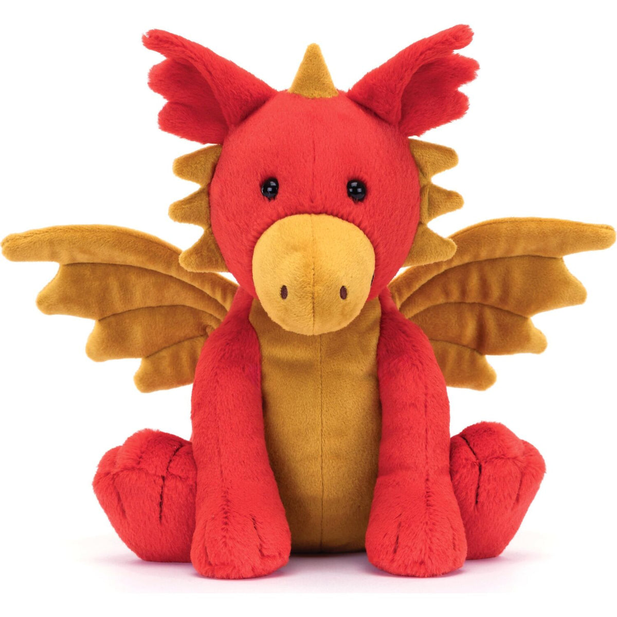 Jellycat - Darvin Dragon Red & Gold 24x20x12cm Plush