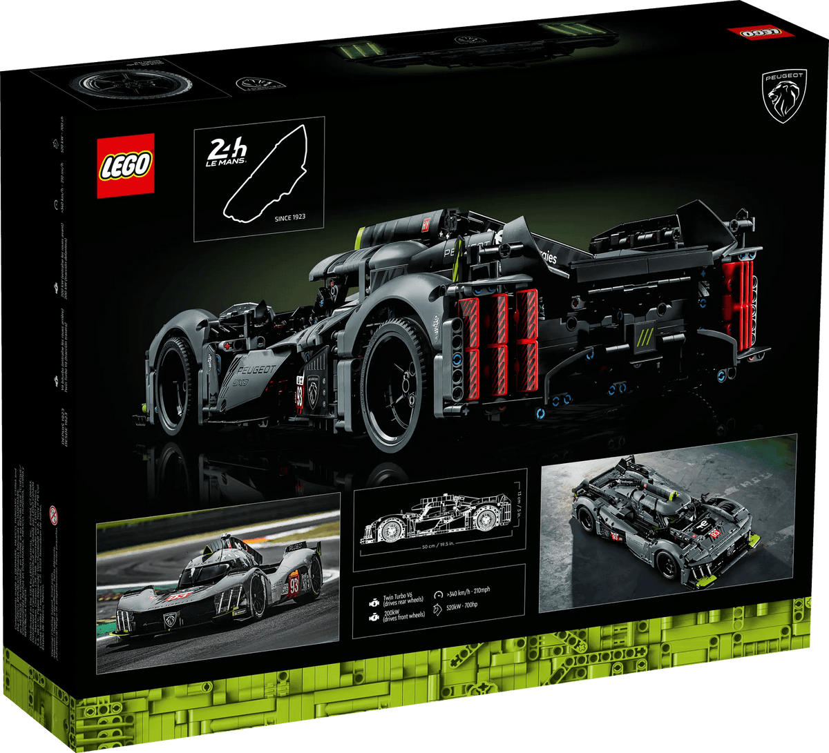 LEGO® 42156 PEUGEOT 9X8 24H Le Mans Hybrid Hypercar - Technic