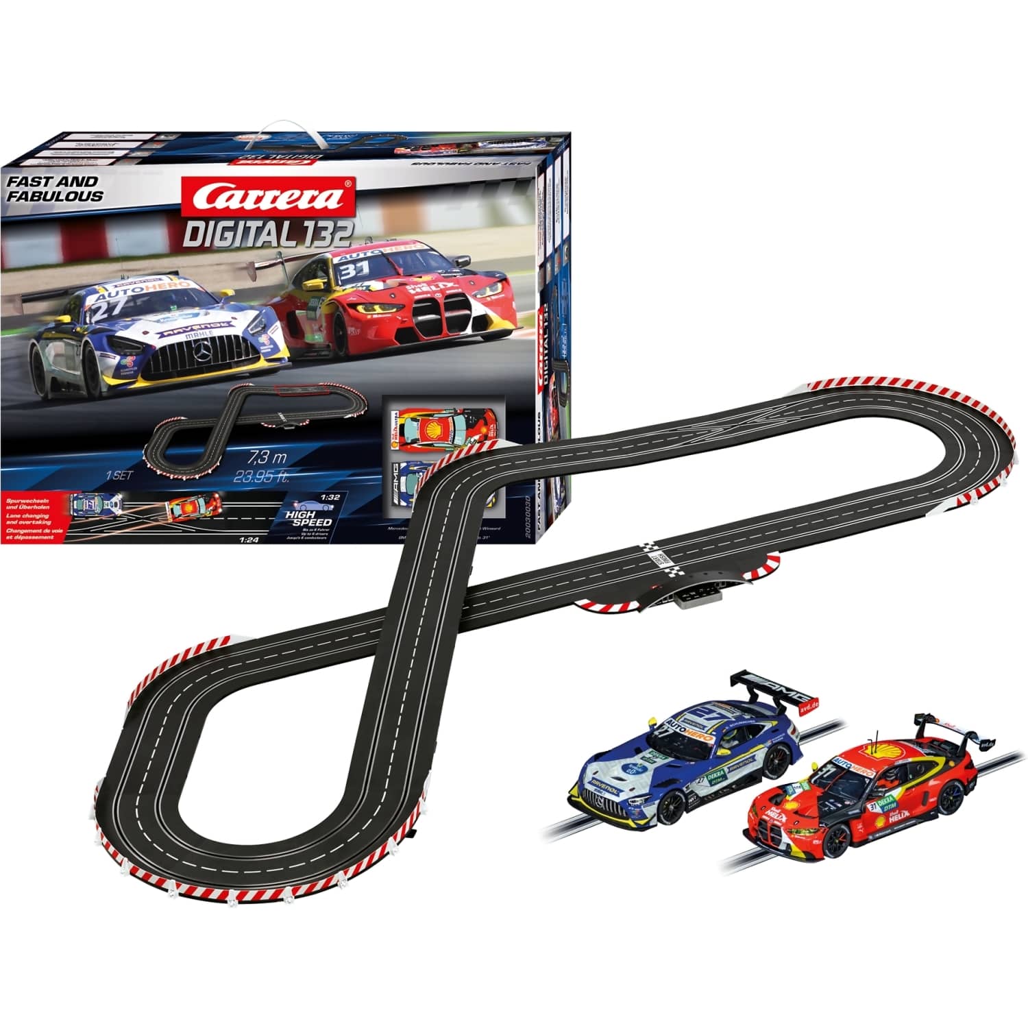 CARRERA - DIGITAL 1:32 FAST AND FABULOUS DTM - MODEL NO.20030030 - SLOT CAR SET