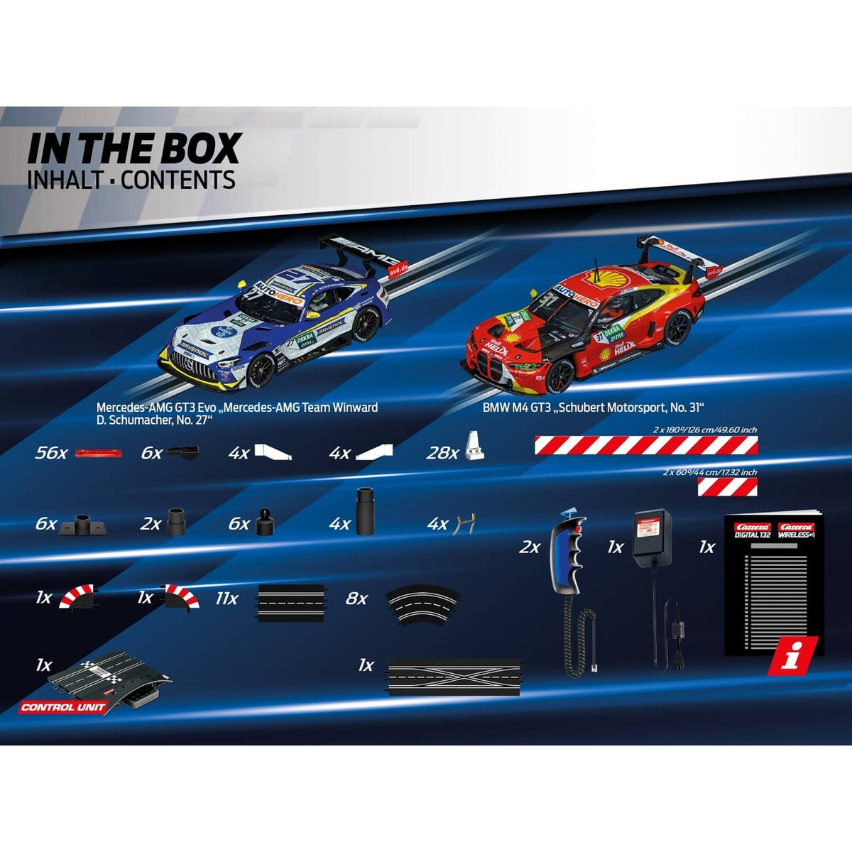 CARRERA - DIGITAL 1:32 FAST AND FABULOUS DTM - MODEL NO.20030030 - SLOT CAR SET