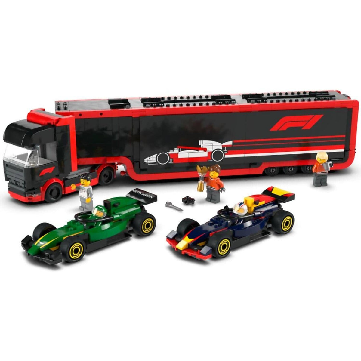 LEGO® 60445 F1 Truck with RB20 & AMR24 F1 Cars - City