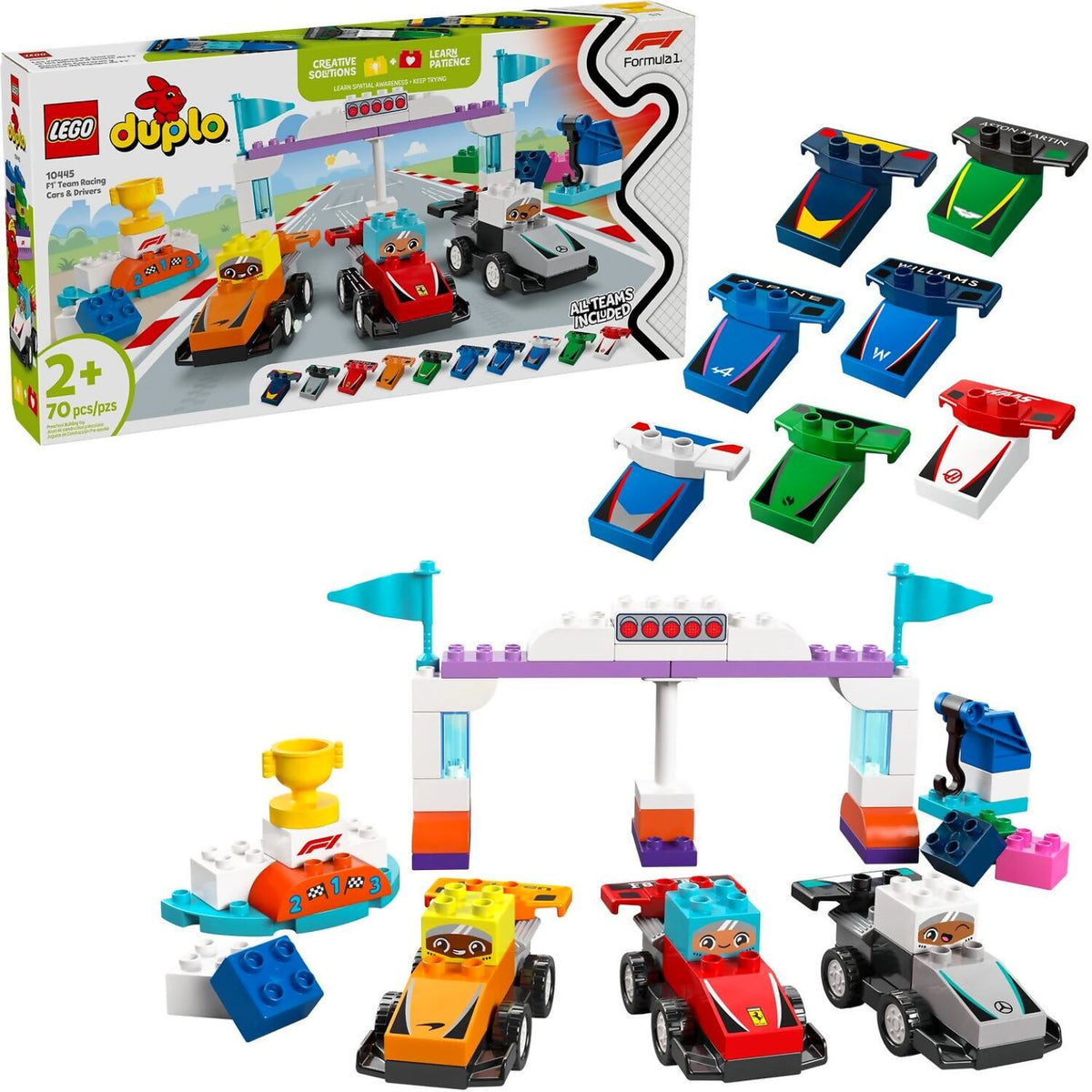 LEGO® 10445 F1 Team Race Cars & Drivers -  DUPLO®