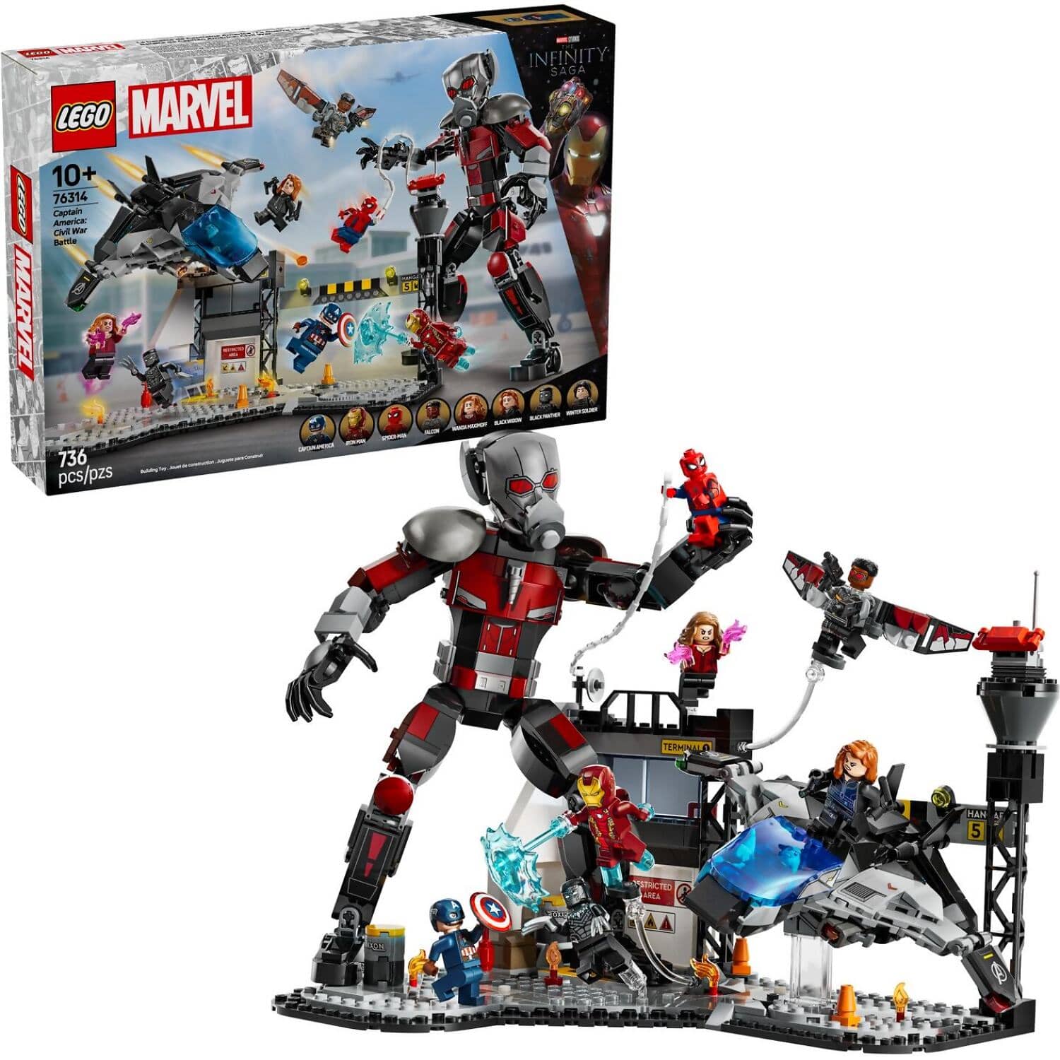 LEGO® 76314 Captain America: Civil War Action Battle - Marvel Super Heroes