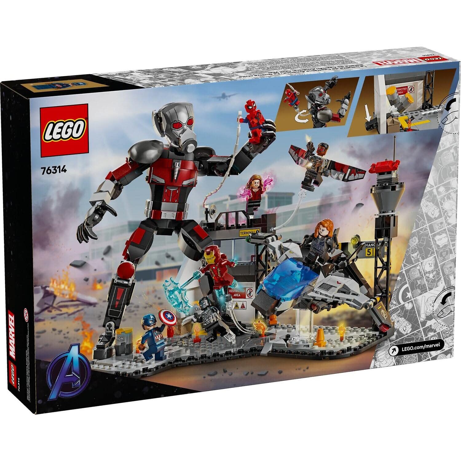 LEGO® 76314 Captain America: Civil War Action Battle - Marvel Super Heroes