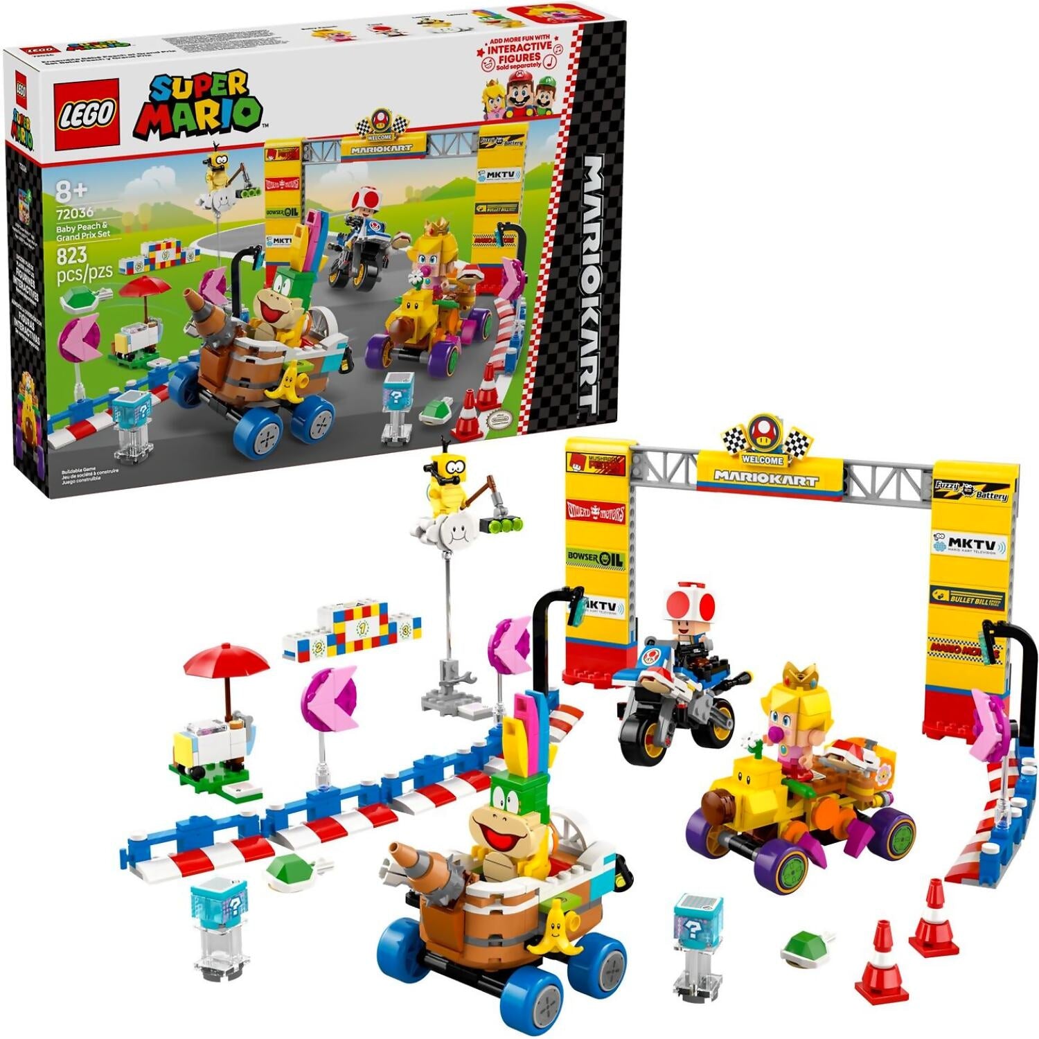 LEGO® 72036 Mario Kart Baby Peach & Grand Prix Set - Super Mario™