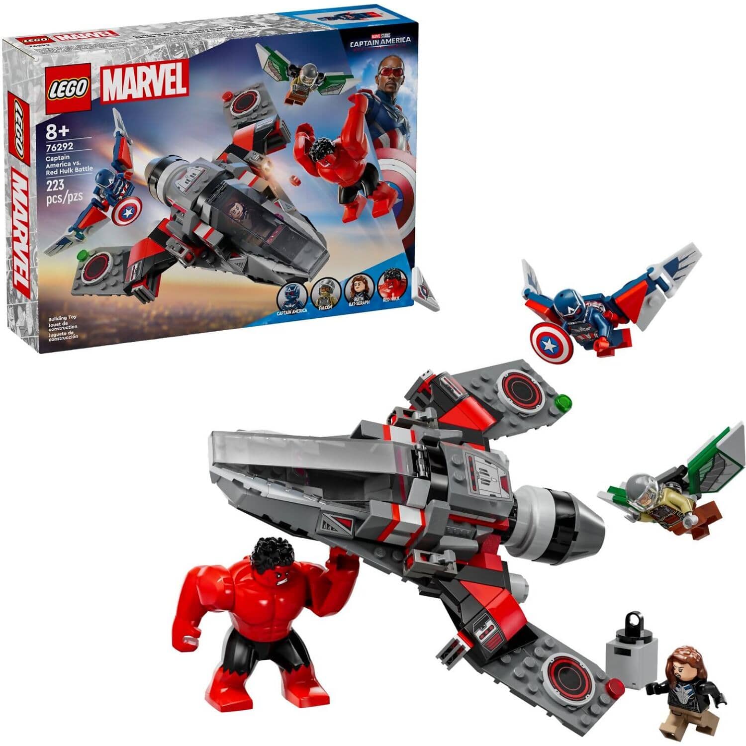 LEGO® 76292 Captain America vs. Red Hulk Battle - Marvel Super Heroes