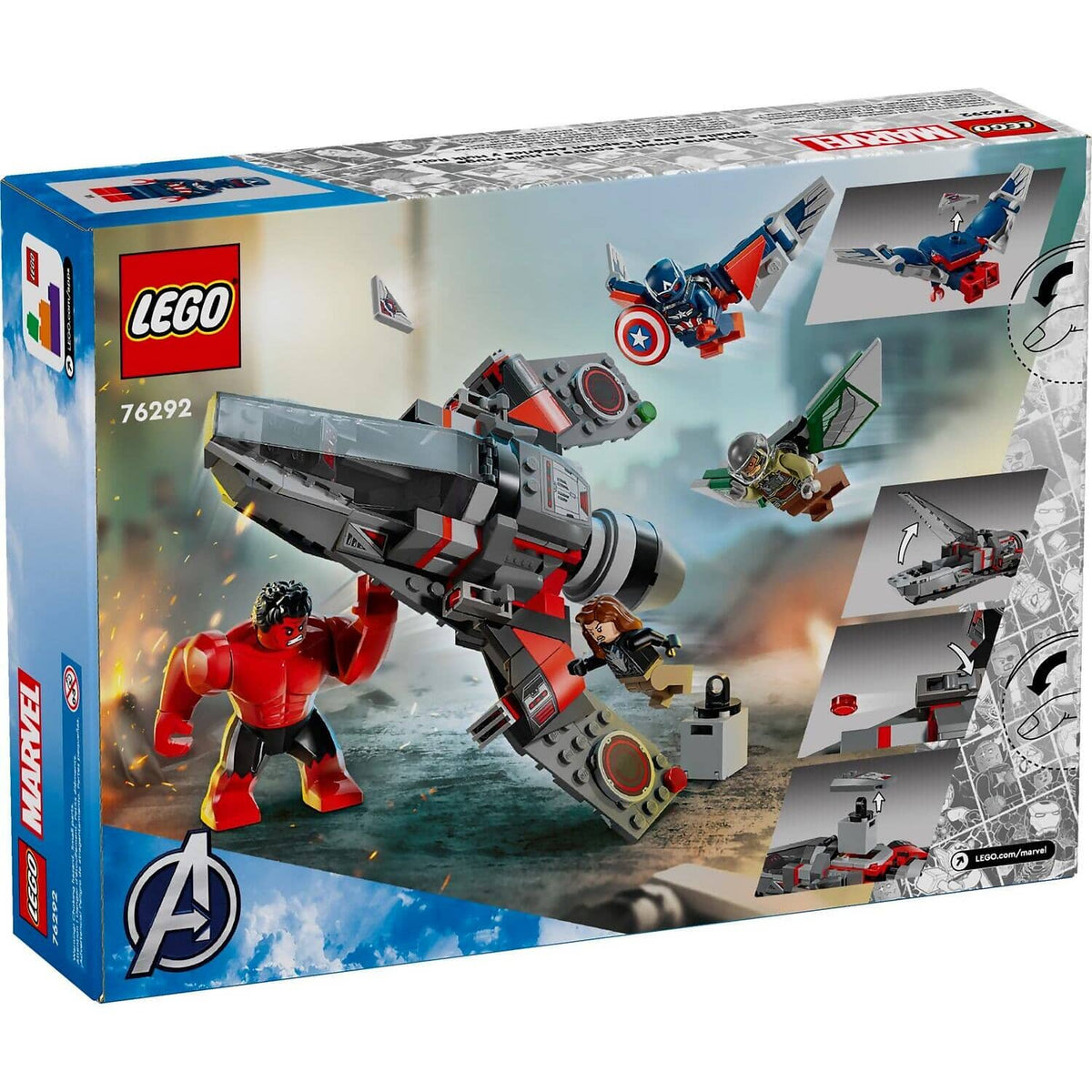 LEGO® 76292 Captain America vs. Red Hulk Battle - Marvel Super Heroes