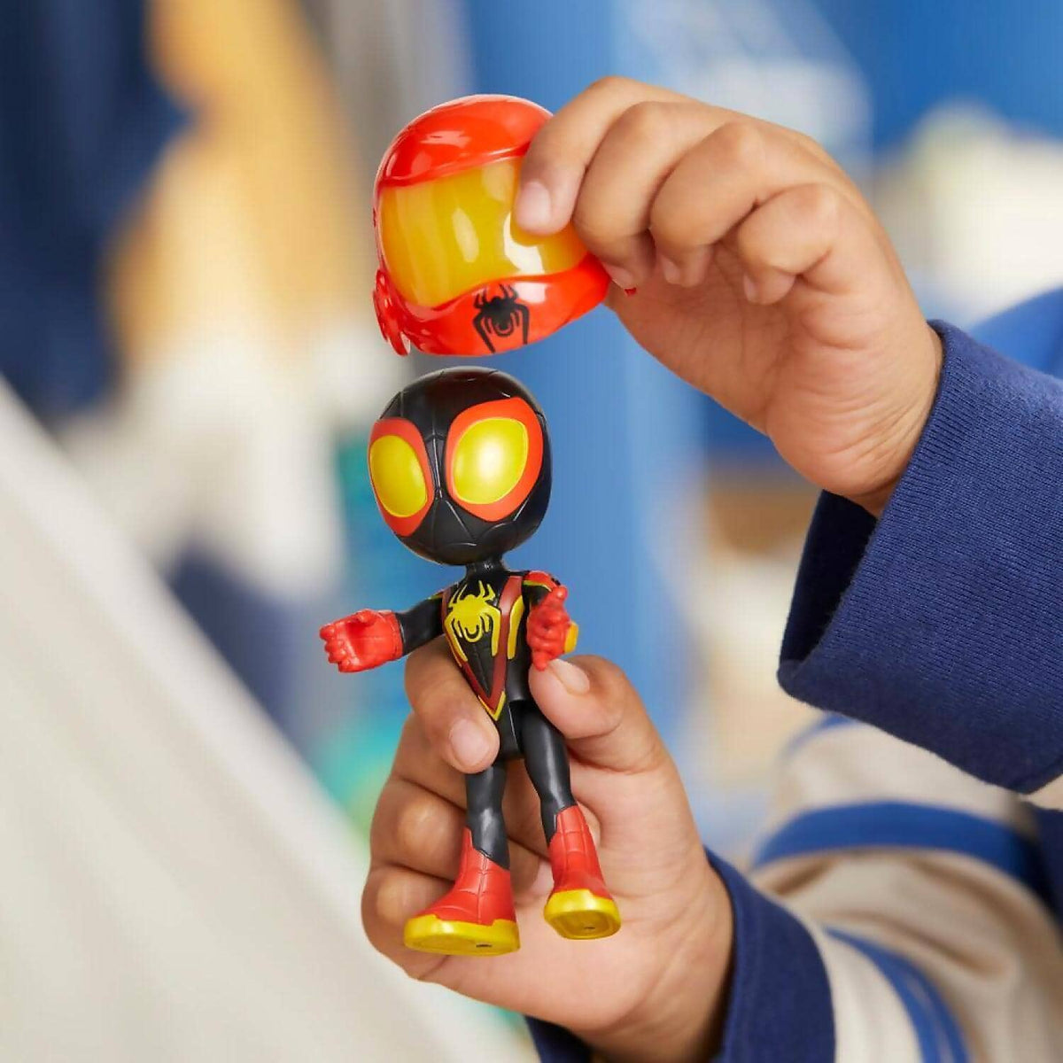 Marvel - Spidey And His Amazing Friends Web-spinners Miles With Drill Spinner Toy Car - Hasbro