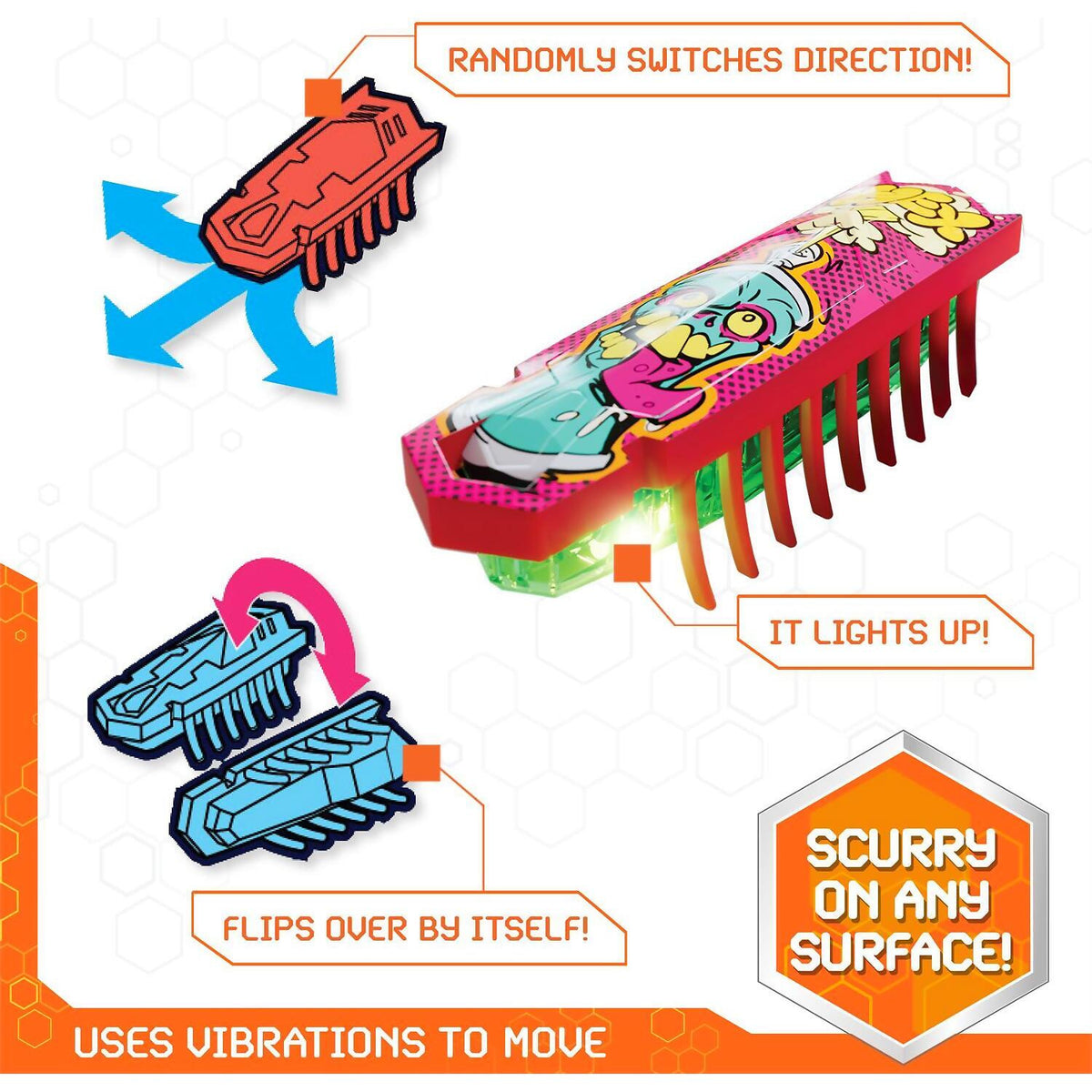 Hex Bots - Nano 5 Pack  4 Nano Bugs With Bonus Flash Nano