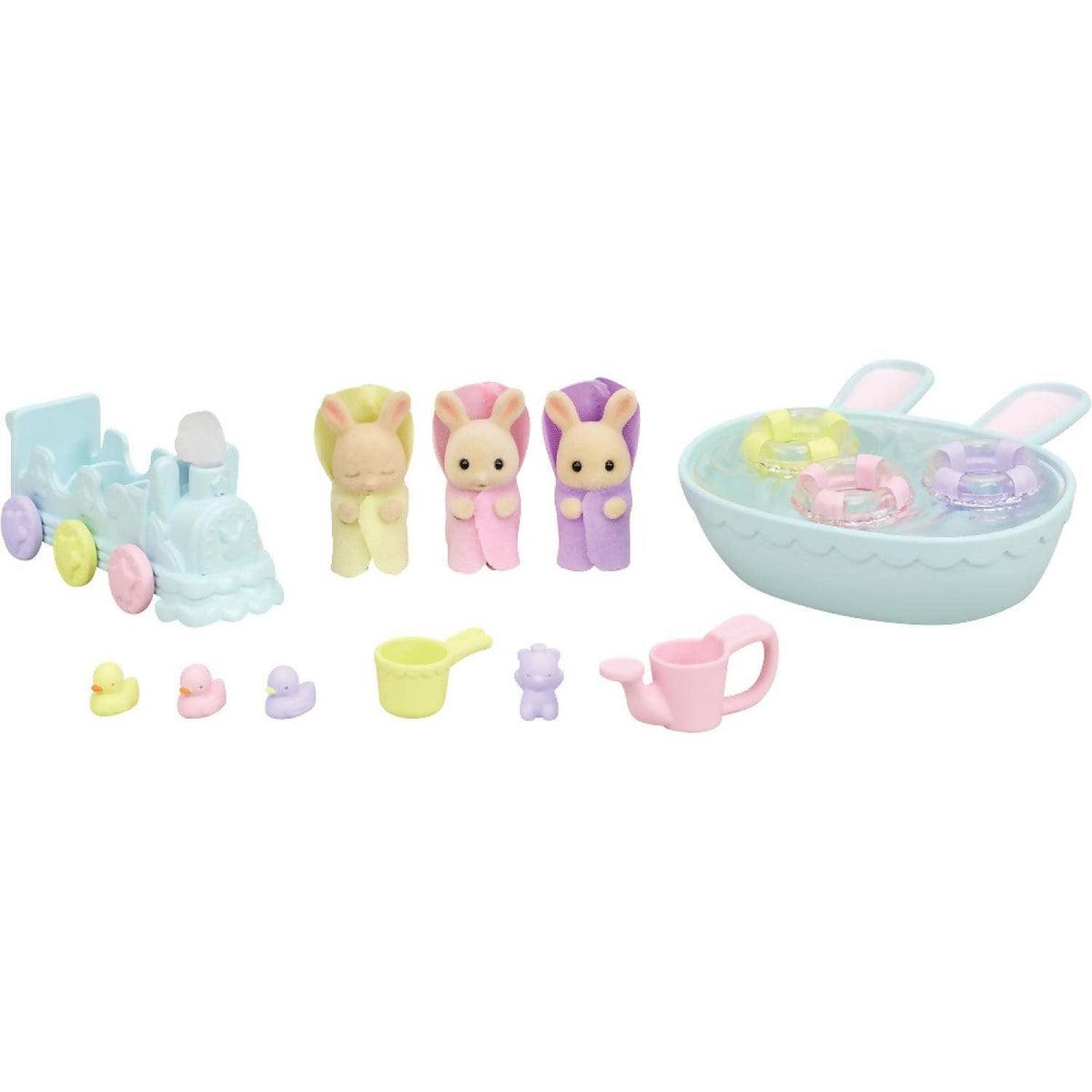 Sylvanian Families - Triplets Baby Bathtime Animal Doll Playset