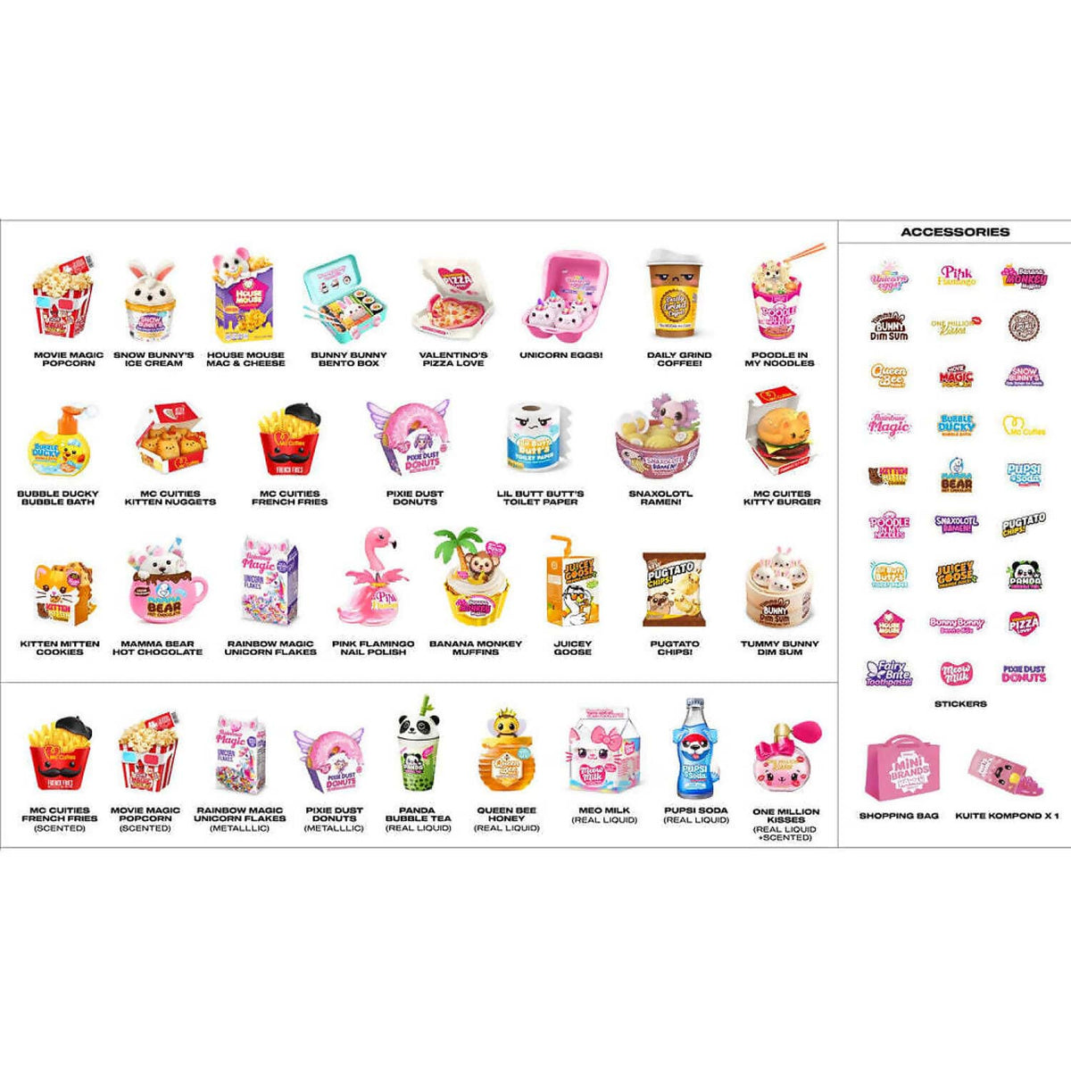 ZURU - Mini Brands Kawaii S1 Mystery Blind Capsule