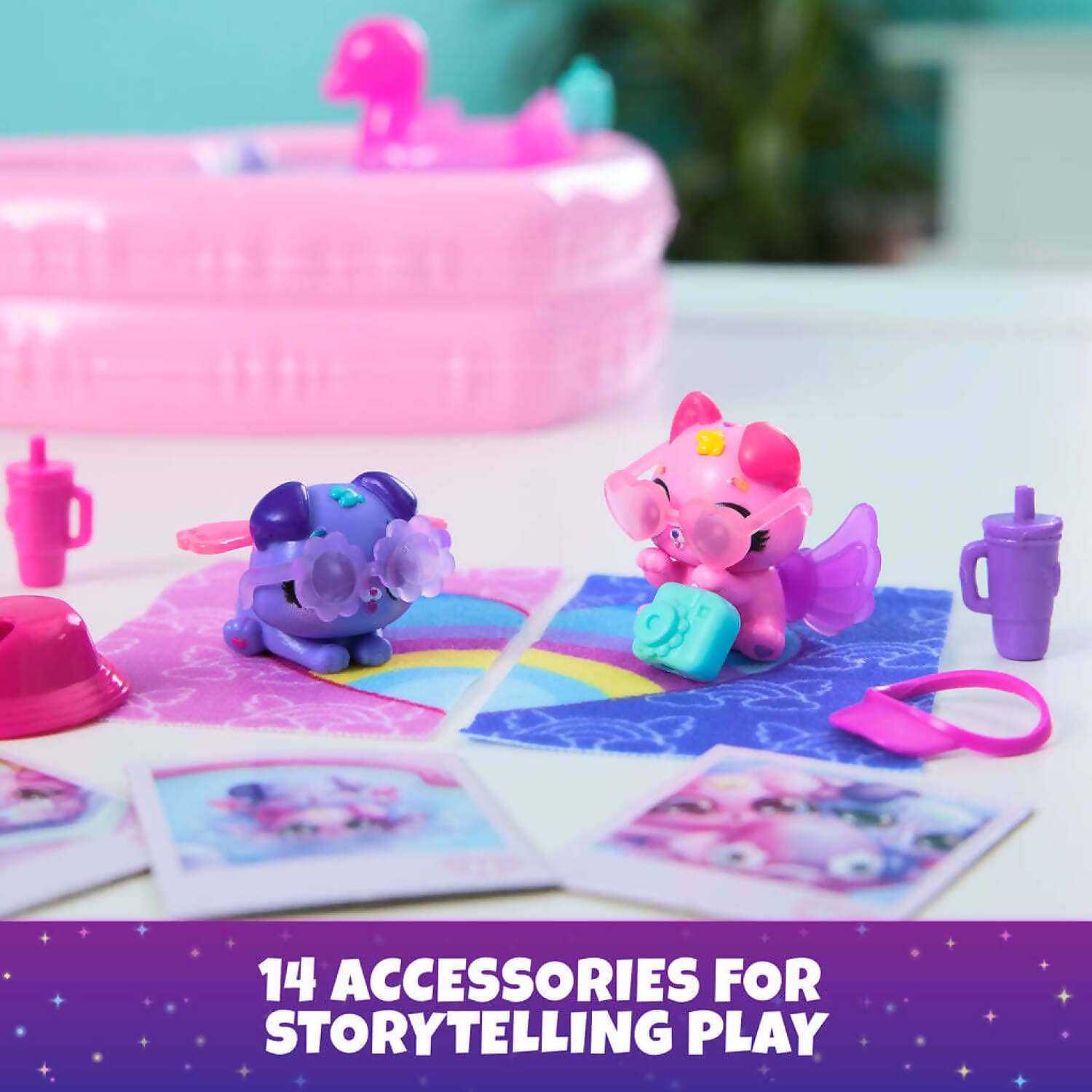 Hatchimals - Alive! - Neon Rainbow Bestie Pool Party
