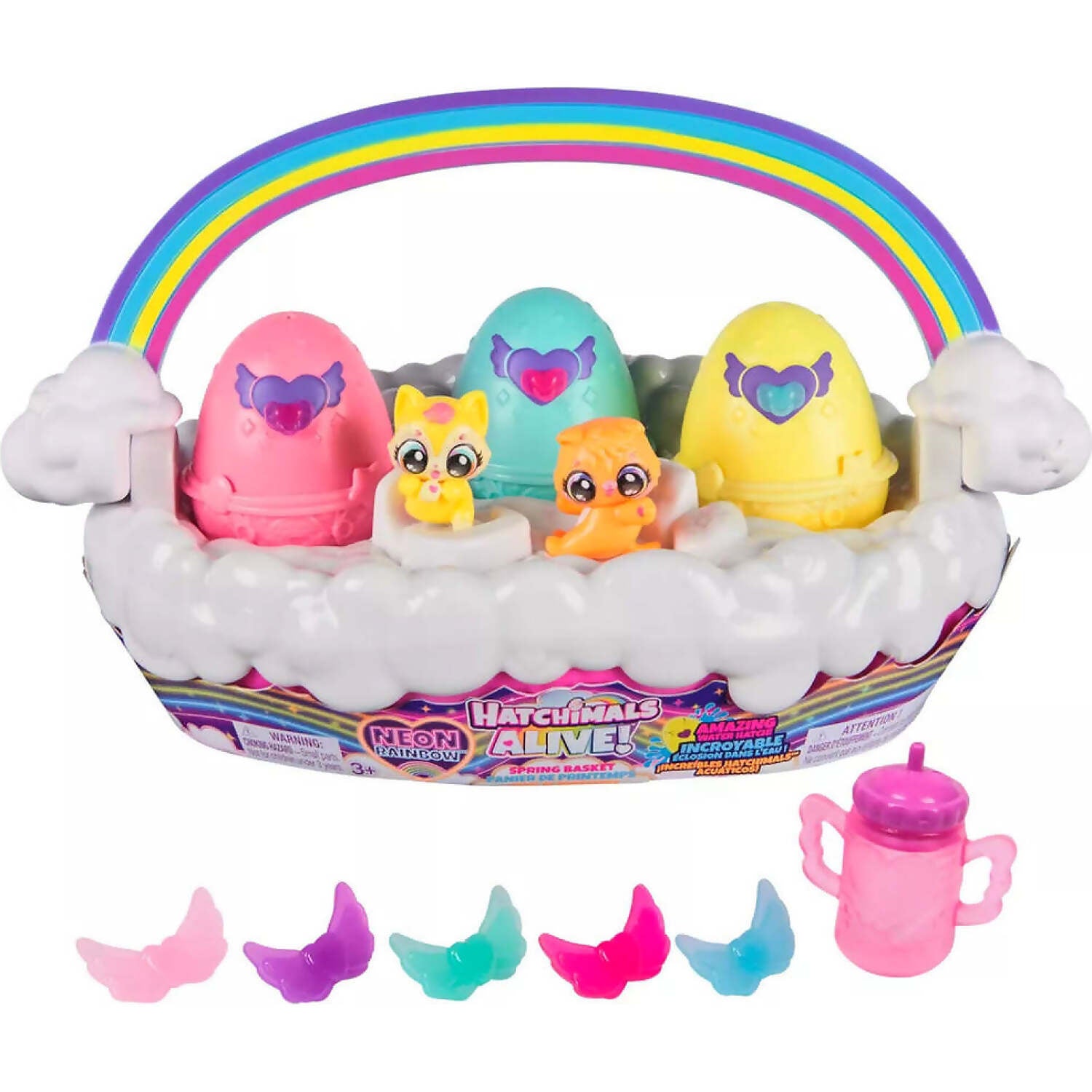 Hatchimals - Alive! - Neon Rainbow Spring Basket