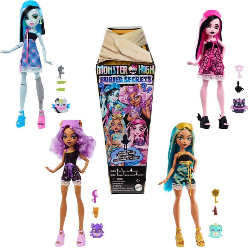 Monster High - Buried Secrets Surprise Dolls With Cozy Creepover Theme