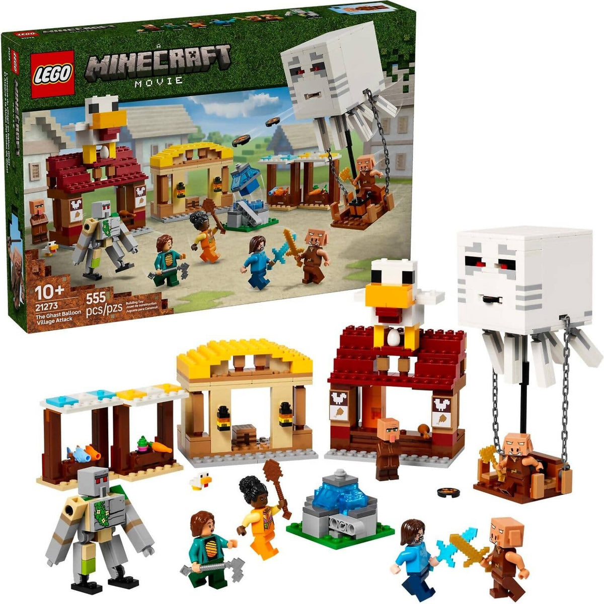 LEGO® 21273 The Ghast Balloon Village Attack - Minecraft®