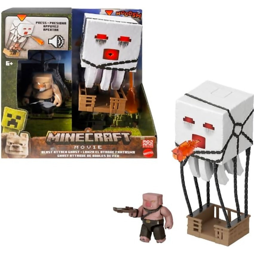 Minecraft - Movie - Blast Attack Ghast Action Figure Set - Mattel