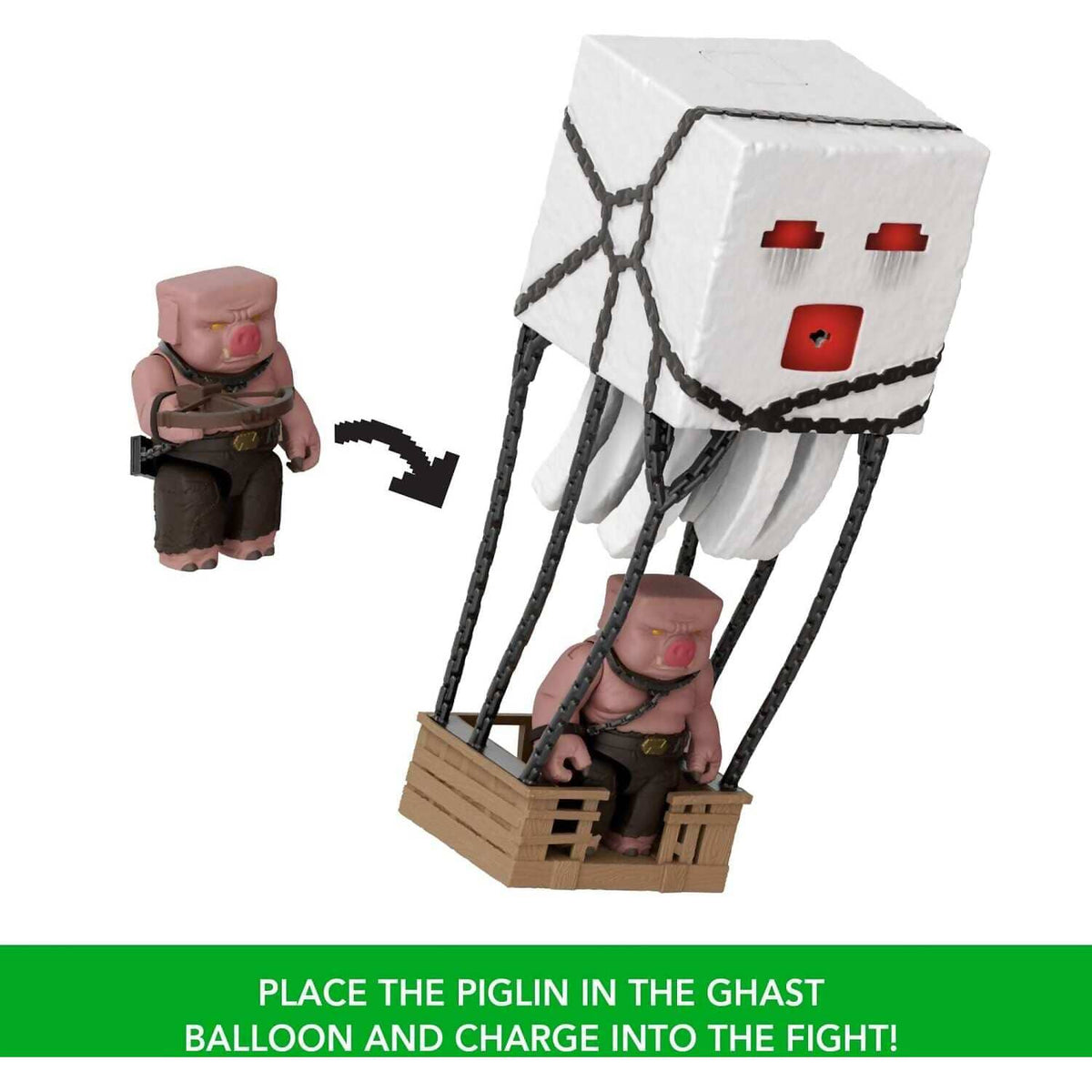 Minecraft - Movie - Blast Attack Ghast Action Figure Set - Mattel
