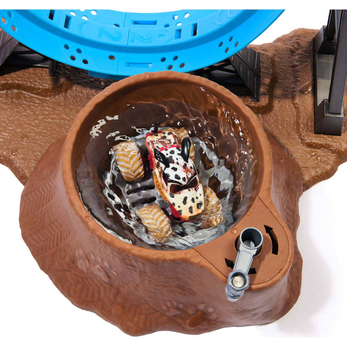 Monster Jam - 1:64 Mud Blasters Dunk Tank Playset - Monster Mutt Dalmatian- Spin Master