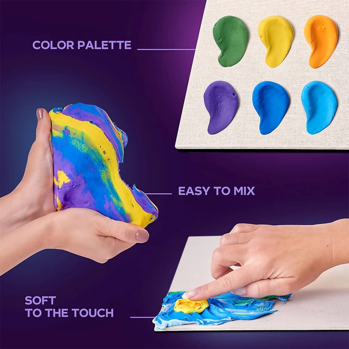OKTO - Sensory Art - DIY 3D Painting Creative Set Starry Night 30cm x 40cm