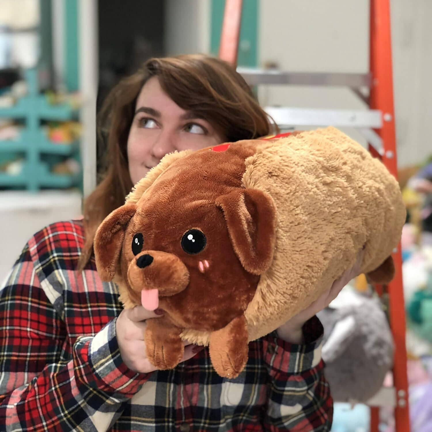 Squishable - Comfort Food Dachshund Hot Dog 20-inch Plush