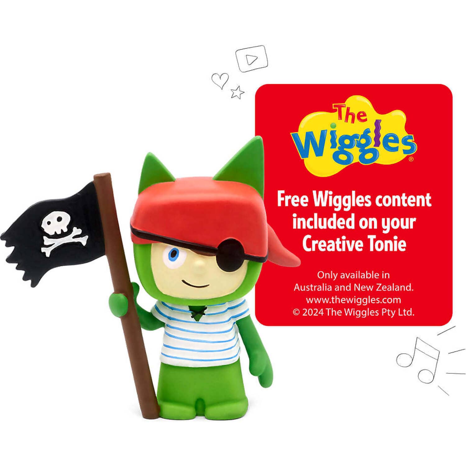 Tonies - Creative Tonie X The Wiggles Pirate Tonie Audio Character (Toniebox Not Included)