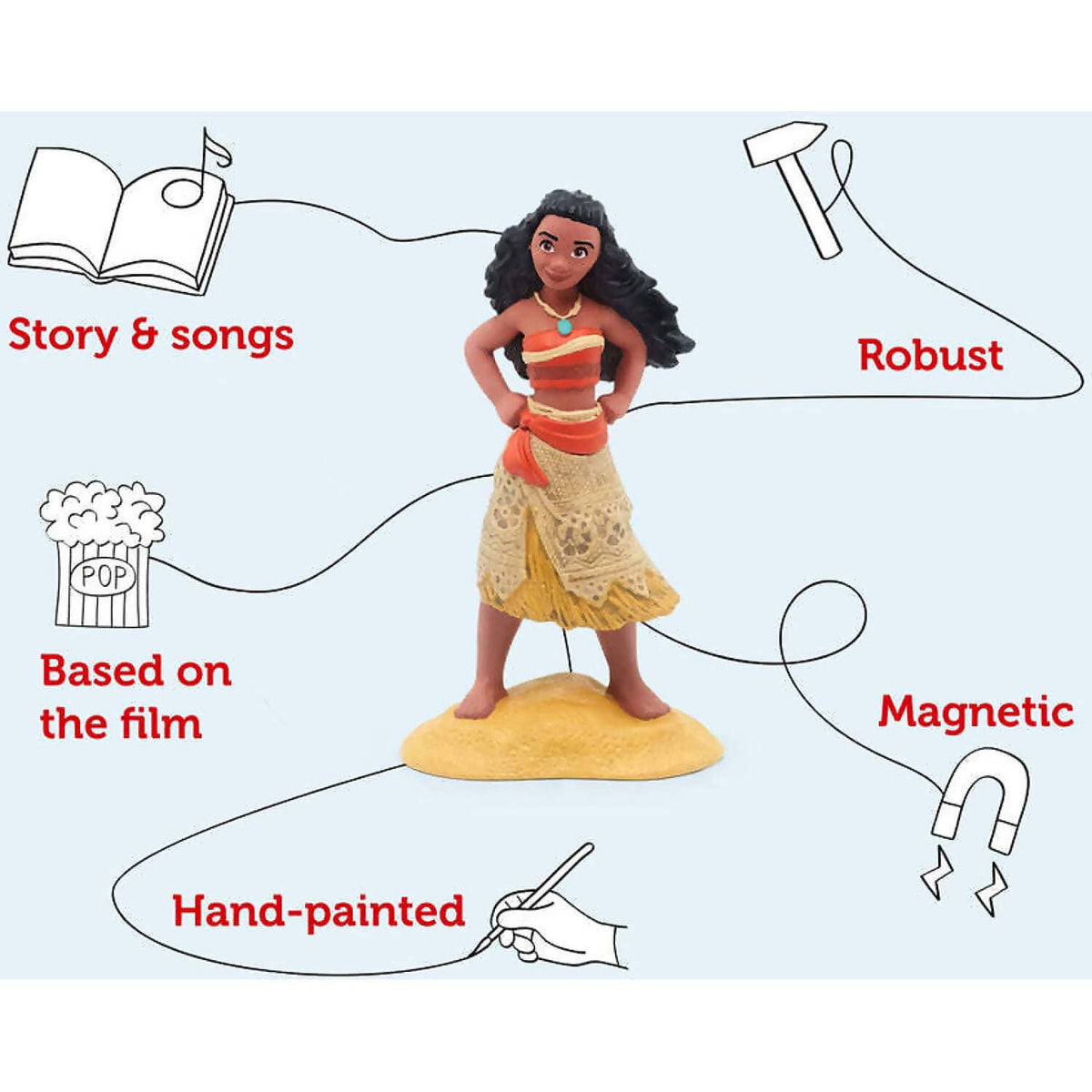 Tonies - Disney Moana Tonie : Audio Character (Toniebox Not Included)