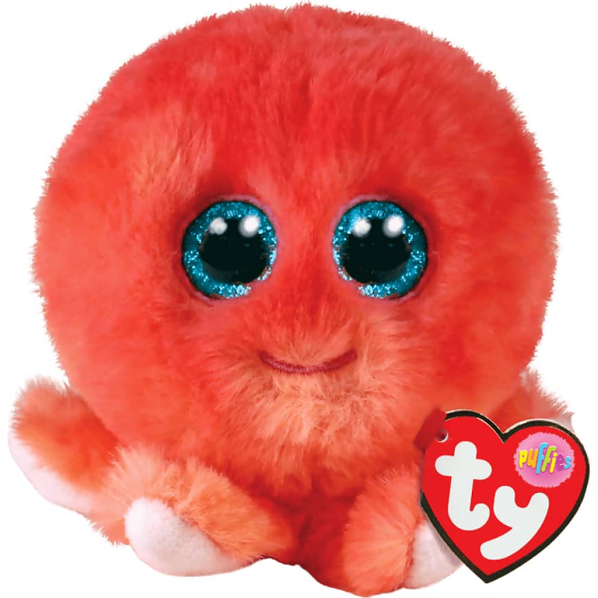 Ty - Beanie Boos - Balls - Sheldon Coral Octopus - Puffies
