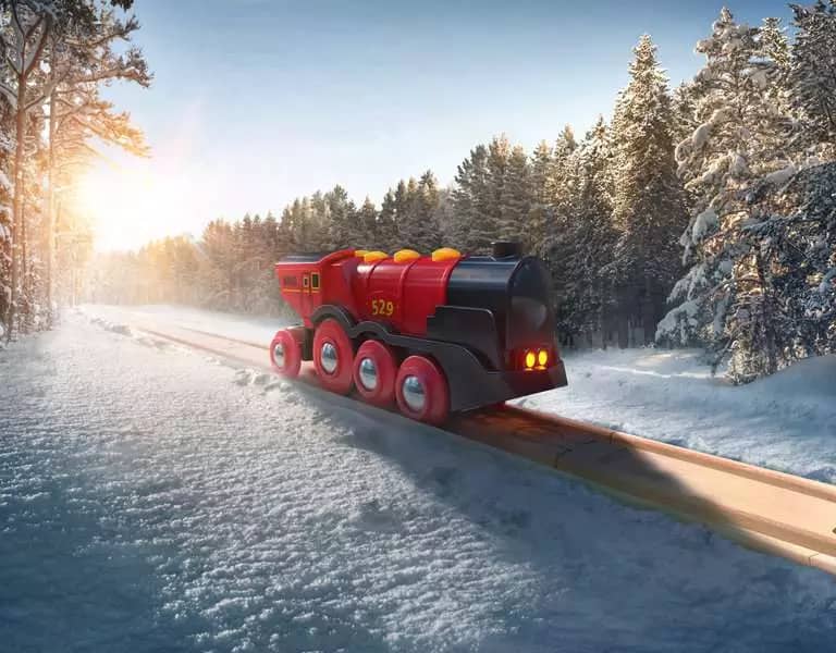 BRIO World - Mighty Red Action Locomotive Train