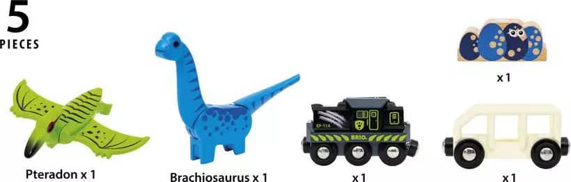 BRIO World - Dinosaur Battery Train 5pce