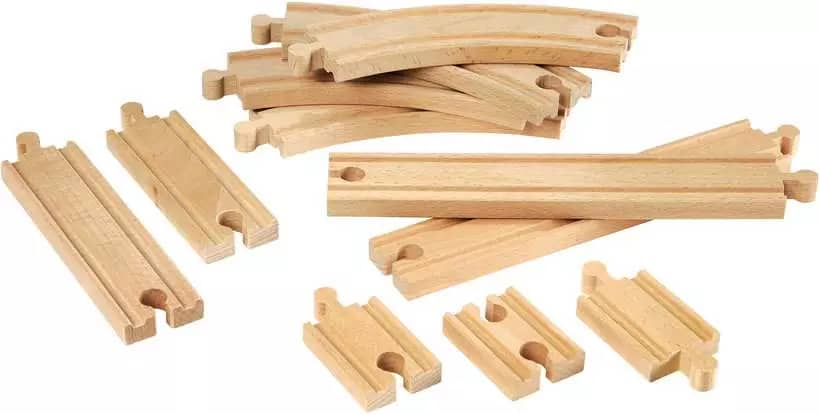 BRIO World - Wooden Train Tracks Expansion Pack Beginner 11pce