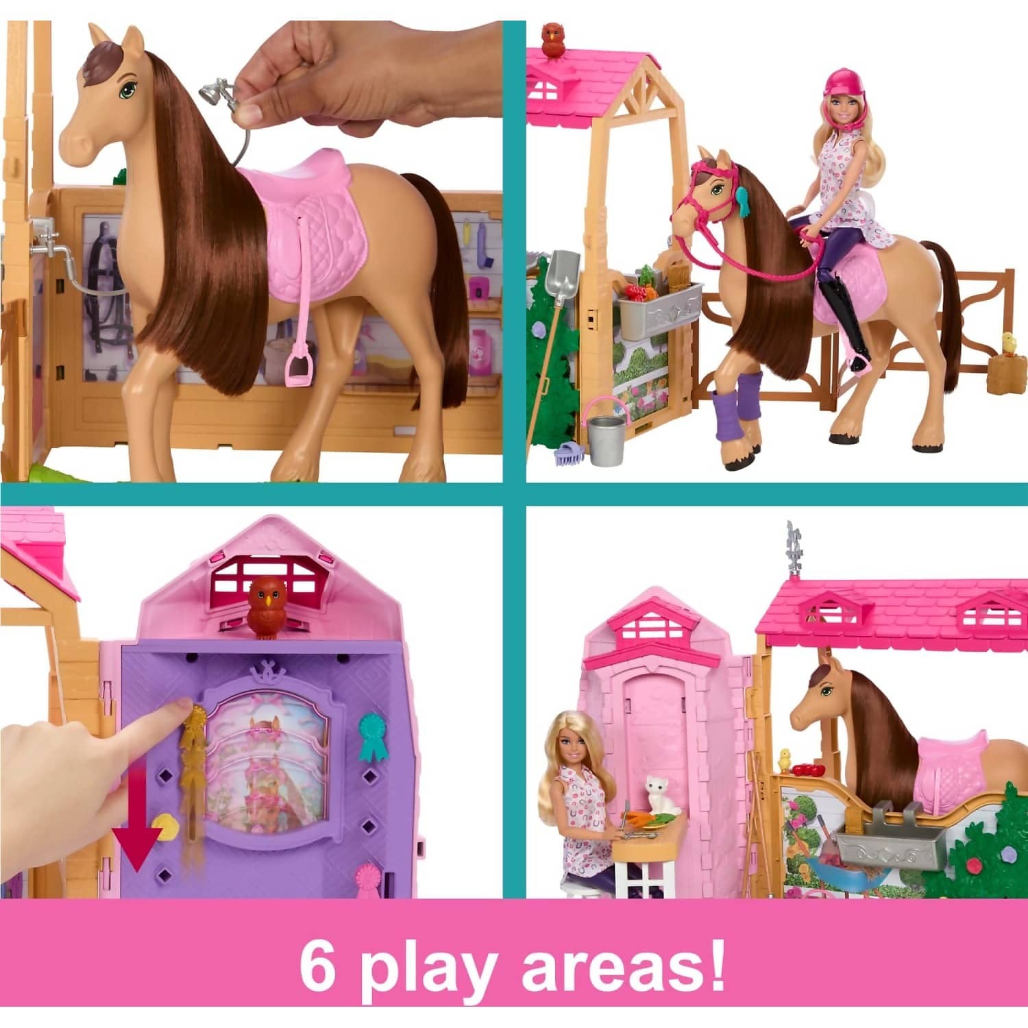 Barbie - Mysteries - The Great Horse Chase Stable Playset - Mattel