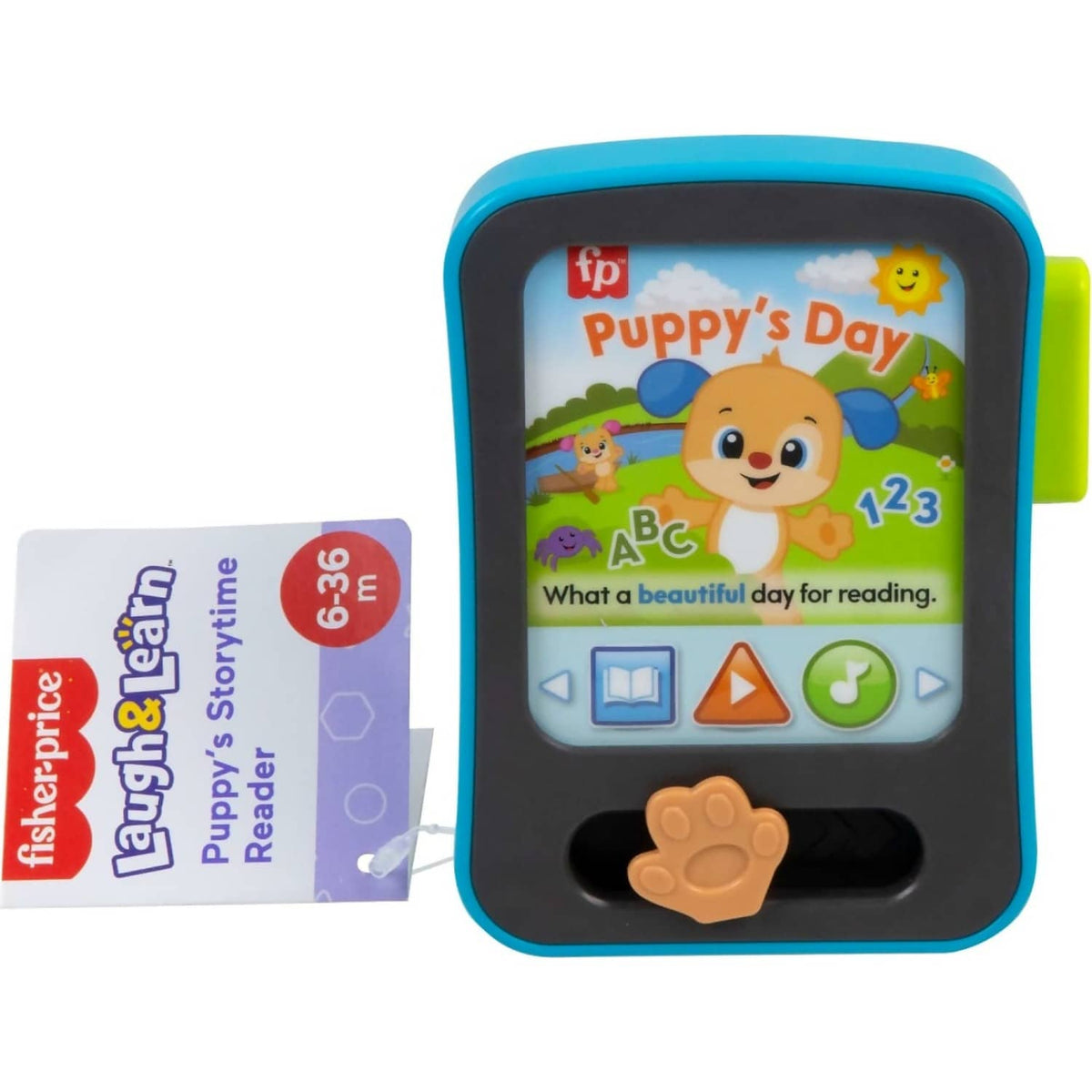 Fisher-Price - Laugh & Learn Puppy's Storytime Reader Baby Electronic Learning Toy With Music & Lights